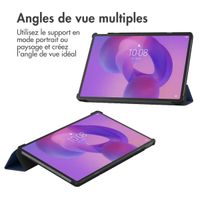 imoshion Coque tablette Trifold Lenovo Idea Tab Pro - Bleu foncé