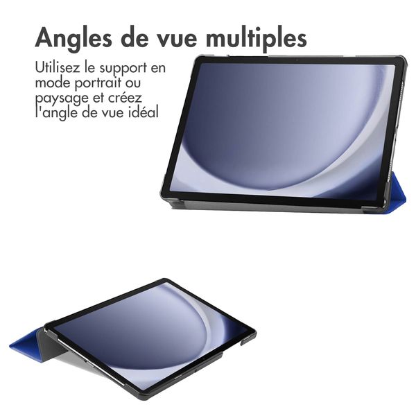imoshion Coque tablette Trifold Samsung Galaxy Tab A9 Plus - Cobalt Blue