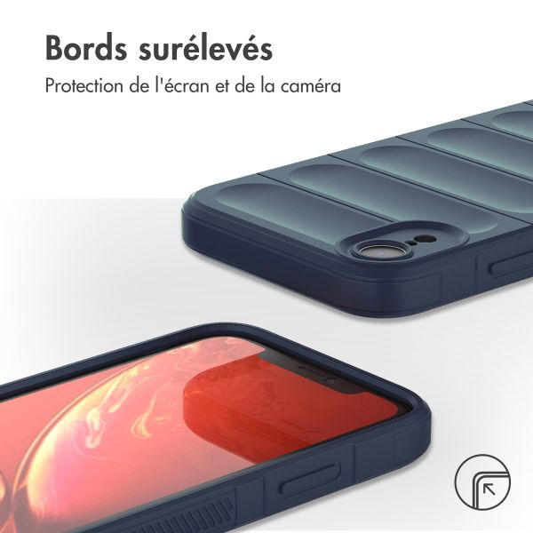 imoshion Coque arrière EasyGrip Apple iPhone Xr - Bleu foncé