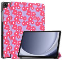 imoshion Coque tablette Design Trifold Samsung Galaxy Tab A11 Plus / A9 Plus - Dusty Rose Blossom
