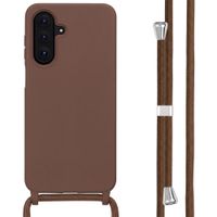 imoshion Coque en silicone avec cordon Samsung Galaxy A37 (5G) - Marron