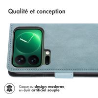 imoshion Étui de télephone portefeuille de luxe Xiaomi 17 Pro Max - Bleu clair