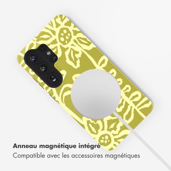 Selencia Coque arrière Vivid avec MagSafe Samsung Galaxy S26 Ultra - Chalky Bloom
