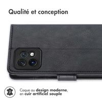 imoshion Étui de télephone portefeuille de luxe Motorola Edge 40 Pro - Noir