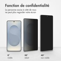 Accezz Protection d'écran en verre trempé Privacy Samsung Galaxy S25 Edge