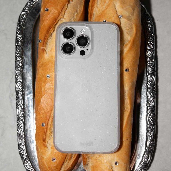 Holdit Coque Pailletée Apple iPhone 15 Pro - Blanc