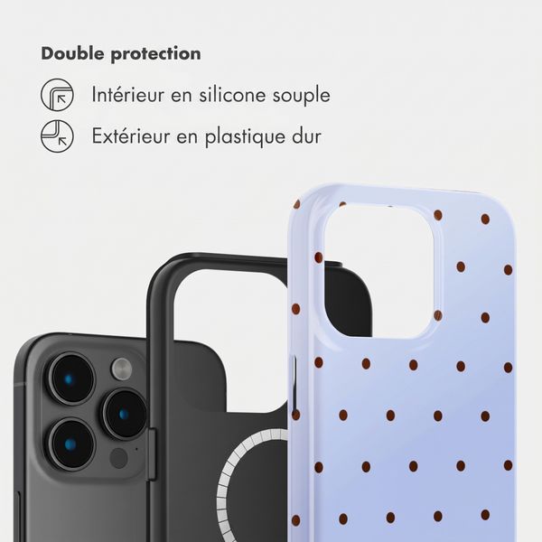 Selencia Coque arrière Vivid avec MagSafe Apple iPhone 15 Pro - Happy Dots Digital Sky