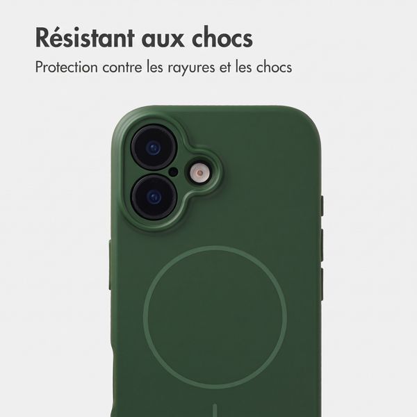 Accezz Coque Grip avec MagSafe Apple iPhone 17 - Vert foncé