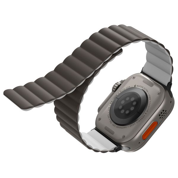 Uniq Bracelet Revix réversible Apple Watch | 44/45/46/49 mm - Ash Grey / Dove White