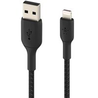 Belkin Câble Lightning vers USB-A tressé BoostCharge Pro - 2 mètres - Noir