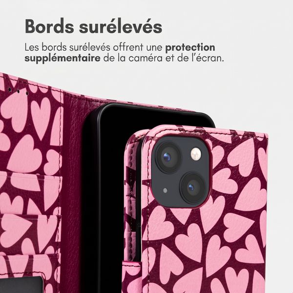 imoshion Étui de télephone portefeuille Design Apple iPhone 13 - Hearty Blush
