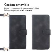 imoshion Etui de télephone portefeuille avec cordon Apple iPhone 15 - Noir