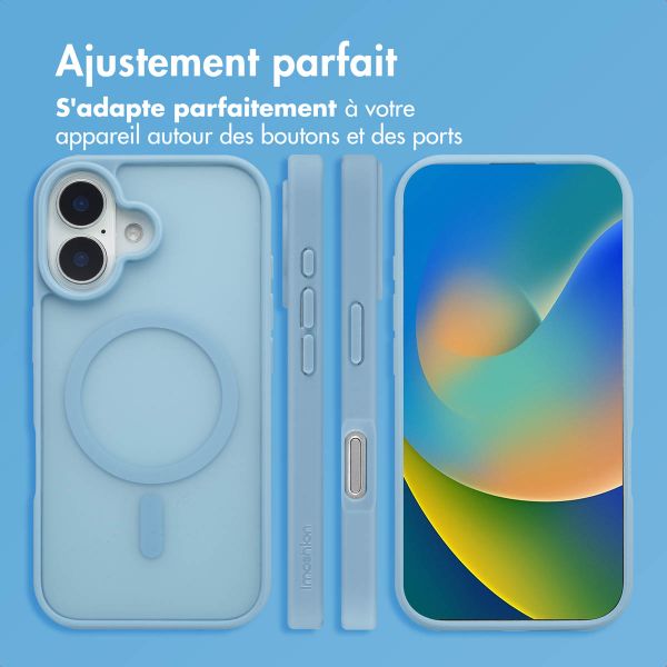 imoshion Coque Color Guard avec MagSafe Apple iPhone 16 - Bleu clair