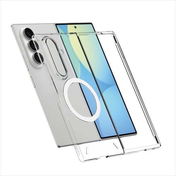 Spigen Coque AirSkin MagSafe Samsung Galaxy Z Fold 8 - Clear / White