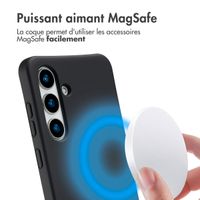 imoshion Coque arrière Color avec cordon amovible et MagSafe Samsung Galaxy S25 / S24 - Noir