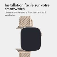 imoshion Bracelet en velours côtelé Apple Watch | 44/45/46/49 mm - Beige