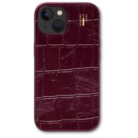 iDeal of Sweden Coque MagSafe en cuir végétalien Apple iPhone 13 / 13 Pro / 14 / 16e - Fine Wine Croco