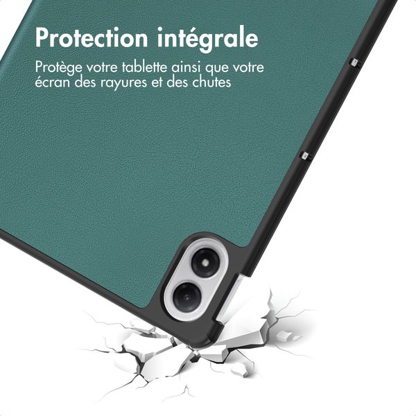 imoshion Coque tablette Trifold Xiaomi Redmi Pad 2 Pro / Poco Pad M1 - Vert foncé
