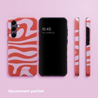 Selencia Coque arrière Vivid Samsung Galaxy S24 FE - Dream Swirl Pink