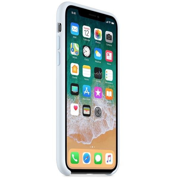 Apple Coque en silicone Apple iPhone X - Sky Blue