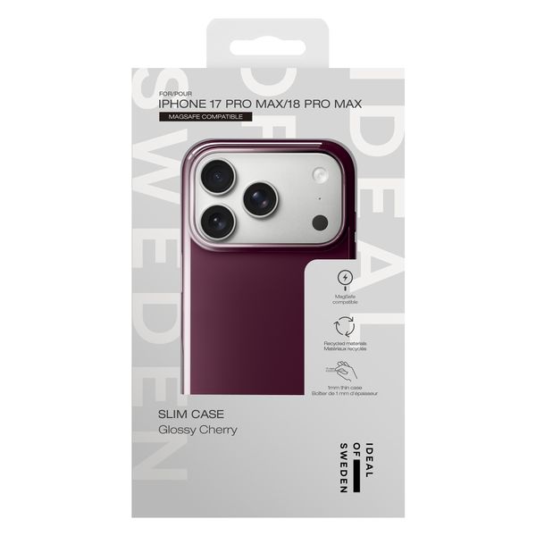 iDeal of Sweden Coque MagSafe fine Apple iPhone 18 Pro Max / 17 Pro Max - Glossy Cherry
