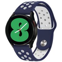 imoshion Bracelet sport en silicone  - Connexion universelle 20 mm - Dark Blue & White