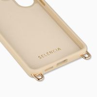 Selencia Coque arrière Rivièra avec MagSafe avec crochets amovibles Samsung Galaxy S25 Ultra - Milky Latte