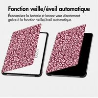 imoshion Coque tablette Design Trifold Apple iPad 11 (2025) 11 pouces A16 / iPad 10 (2022) 10.9 pouces - Bloom Love Blush