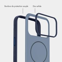 imoshion Coque arrière Color avec Thin MagSafe Ring Apple iPhone 18 Pro / 17 Pro - Bleu foncé