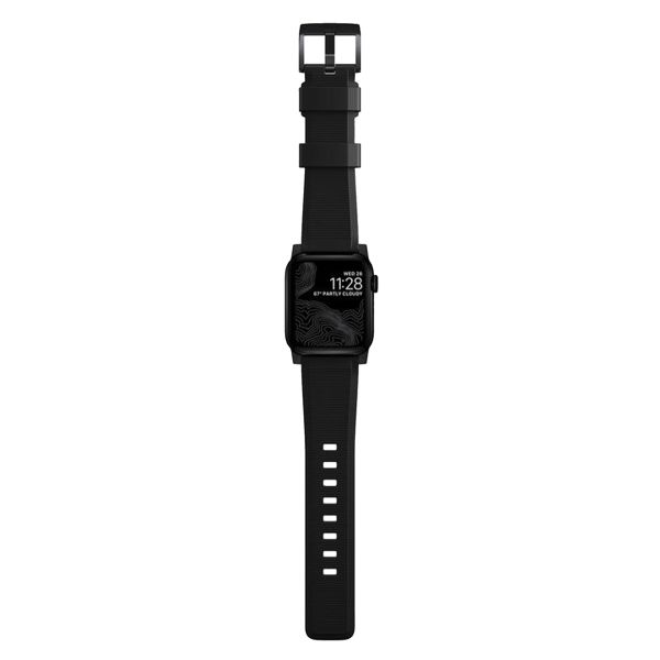 Nomad Bracelet robuste FKM Apple Watch | 44/45/46/49 mm - Noir / Noir