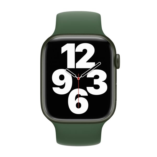 Apple Bracelet Boucle unique en Silicone Apple Watch | 44/45/46/49 mm - Taille 5 - Clover