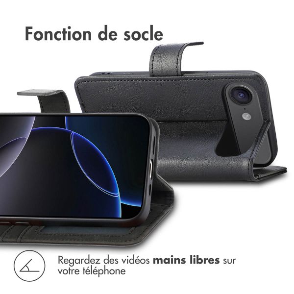 imoshion Étui de télephone portefeuille de luxe Apple iPhone Air - Noir