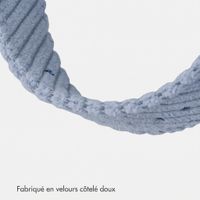 imoshion Bracelet en velours côtelé Apple Watch | 38/40/41/42 mm - Bleu clair