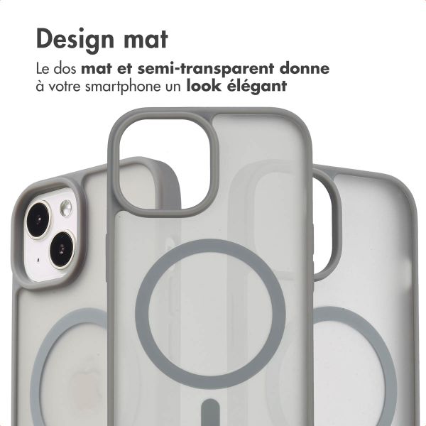 imoshion Coque Color Guard avec MagSafe Apple iPhone 14 / 13 - Gris