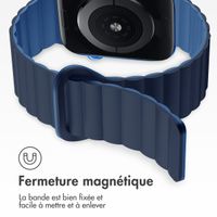 imoshion Bracelet en silicone magnétique Apple Watch | 44/45/46/49 mm - Bleu foncé