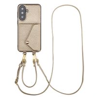 Selencia Coque de télephone Sera avec cordon et porte-cartes enveloppe Samsung Galaxy A37 (5G) - Champagne