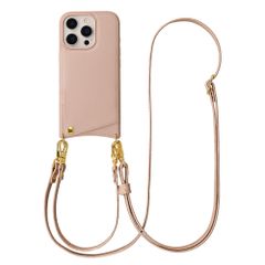 Selencia Coque de télephone Nova avec cordon et porte-cartes Apple iPhone 16 Pro - Dusty Rose