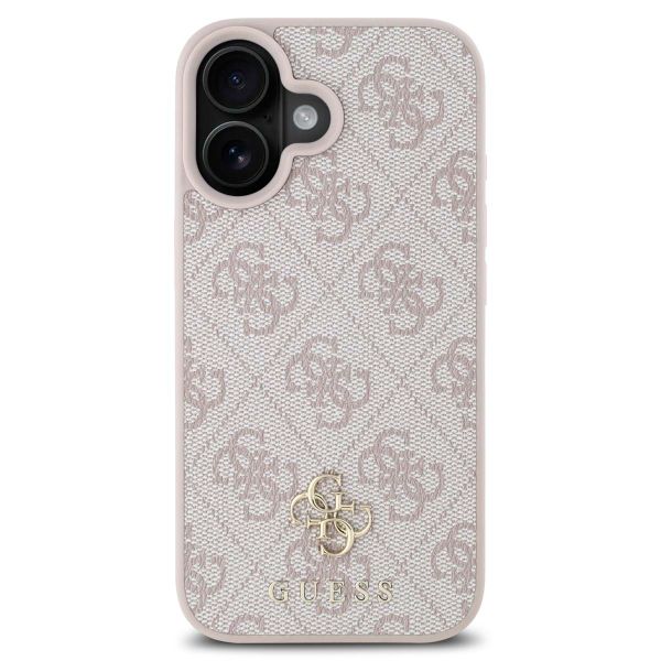 Guess Coque 4G Metal Logo MagSafe Apple iPhone 16 - Rose