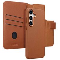 Accezz Étui de télephone portefeuille en cuir 2-en-1 avec MagSafe Samsung Galaxy S25 Plus - Sienna Brown