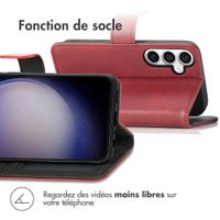 imoshion Étui de télephone portefeuille de luxe Samsung Galaxy S23 FE - Rouge