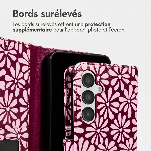 imoshion Étui de télephone portefeuille Design Samsung Galaxy A16 - Bloom Love Blush