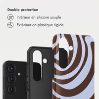 Selencia Coque arrière Vivid Samsung Galaxy S25 - Dream Swirl Chocolate