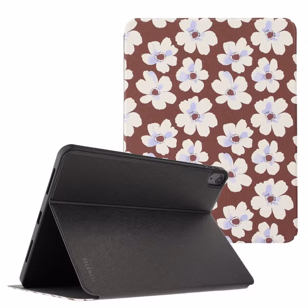 Selencia Coque tablette Vivid Apple iPad Air 11 pouces (2026) M4 / (2025) M3 / (2024) M2 / Air 5 (2022) / Air 4 (2020) - Choco Flower Pop