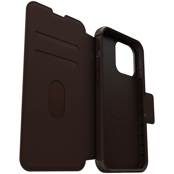 OtterBox Étui de télephone portefeuille Strada MagSafe Apple iPhone 15 Pro Max - Marron