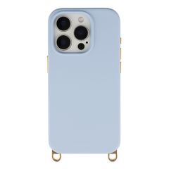 Selencia Coque arrière Rivièra avec MagSafe avec crochets amovibles Apple iPhone 15 Pro - Powder Blue