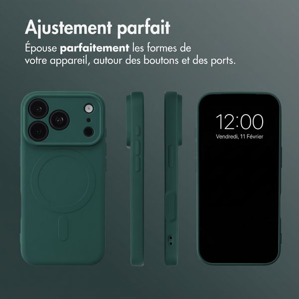 imoshion Coque Couleur avec MagSafe Apple iPhone 18 Pro / 17 Pro - Vert foncé