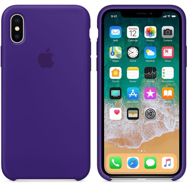 Apple Coque en silicone Apple iPhone X - Ultra Violet