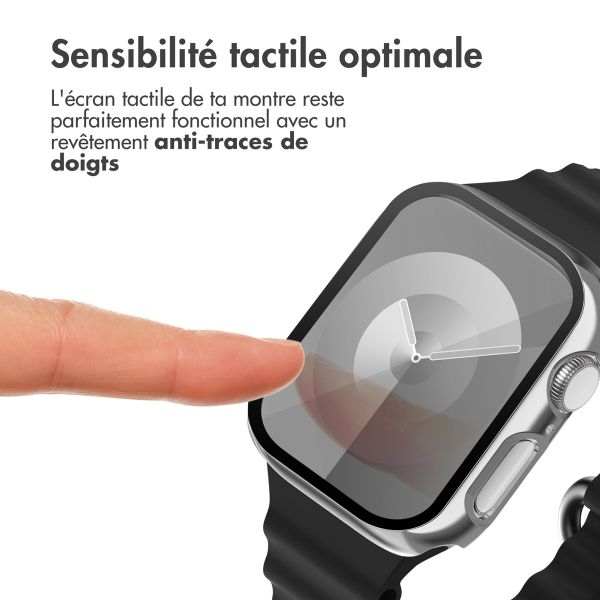 imoshion Coque rigide brillante à couverture complète Apple Watch 4 / 5 / 6 / SE - 40 mm - Argent