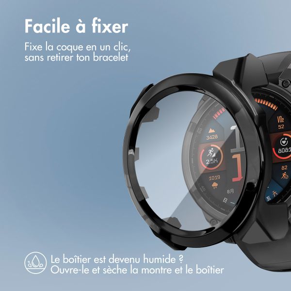 imoshion Coque rigide à couverture complète Garmin Fenix 8 - 43 mm - Noir