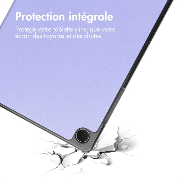 imoshion Coque tablette Trifold Samsung Galaxy Tab A11 Plus - Lilas